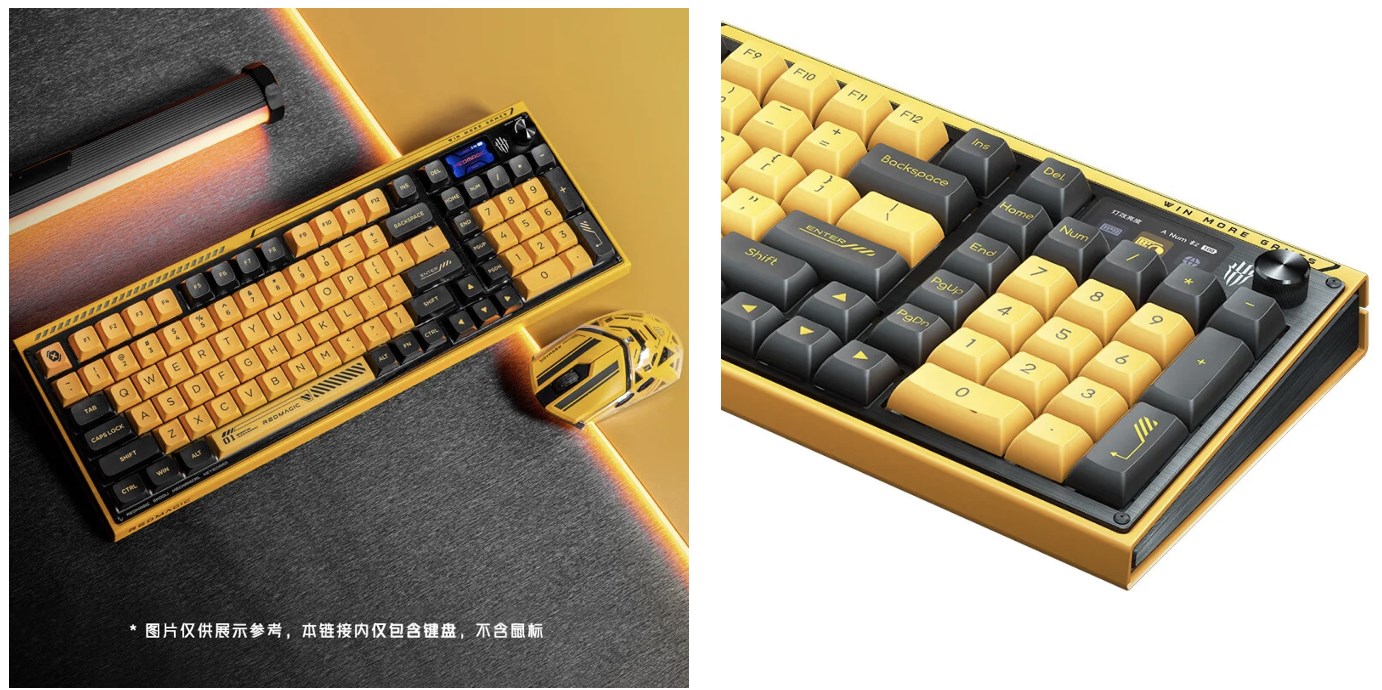 Nubia Red Magic sarı siyah mekanik klavye