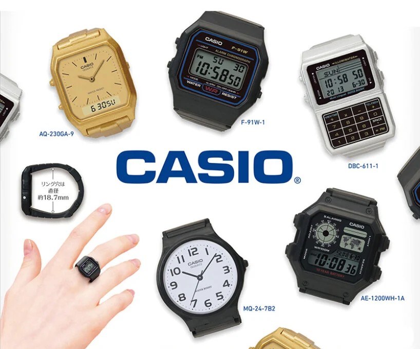 Casio, yüzük şeklinde bir minyatür saat koleksiyonu çıkardı