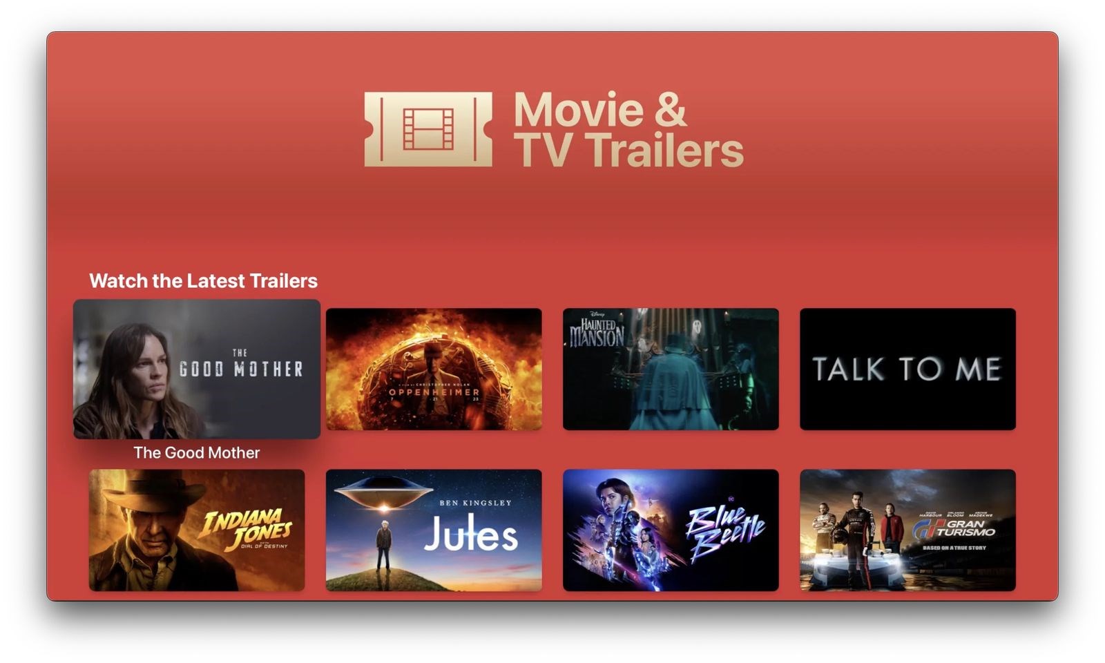 movie & tv trailers apple tv
