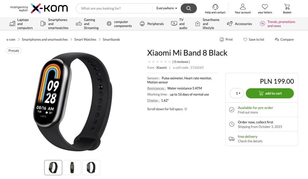 Xiaomi Smart Band 8'in global versiyonunun fiyatı belli oldu