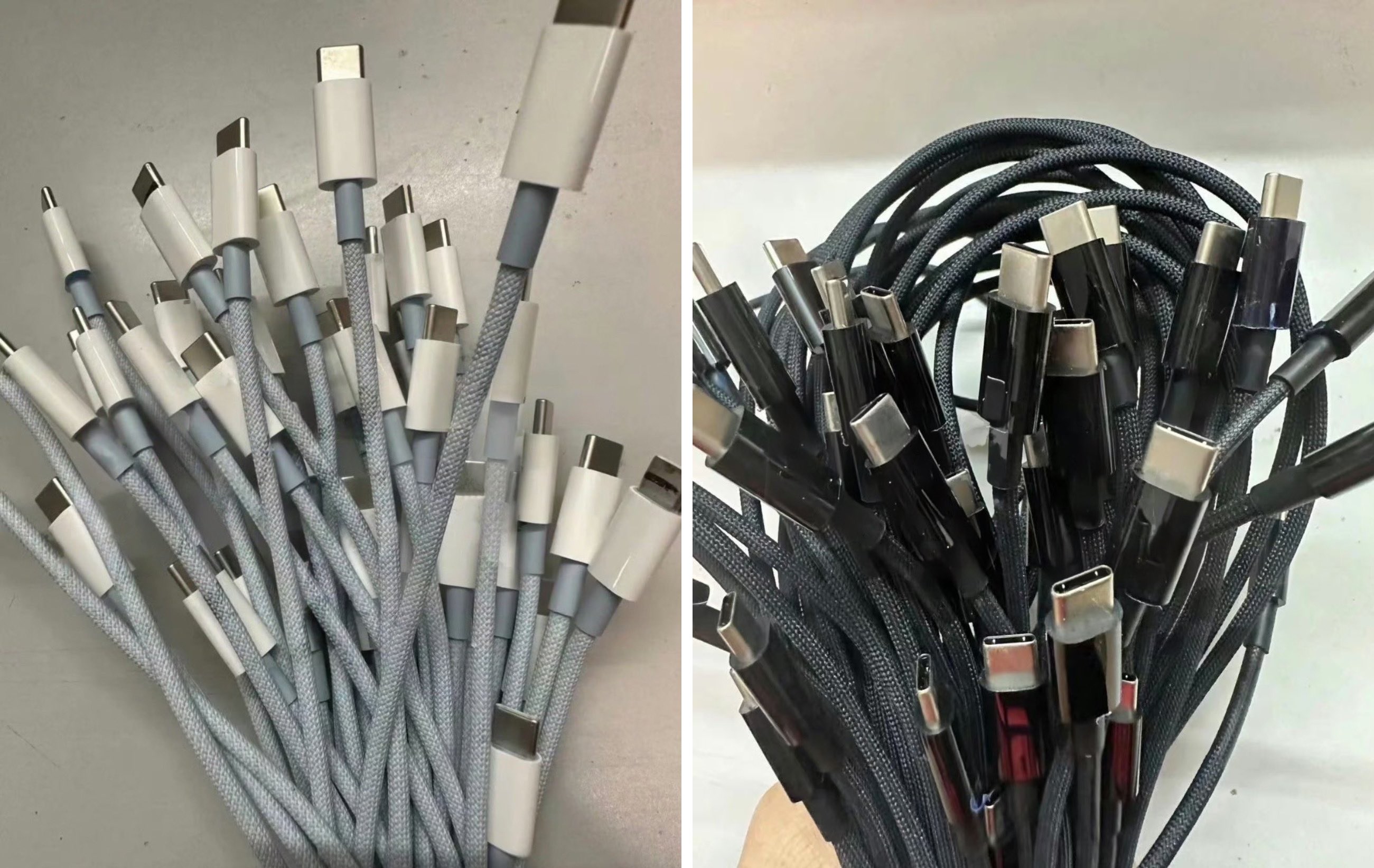iPhone 15'in örgülü USB-C kabloları ortaya çıktı