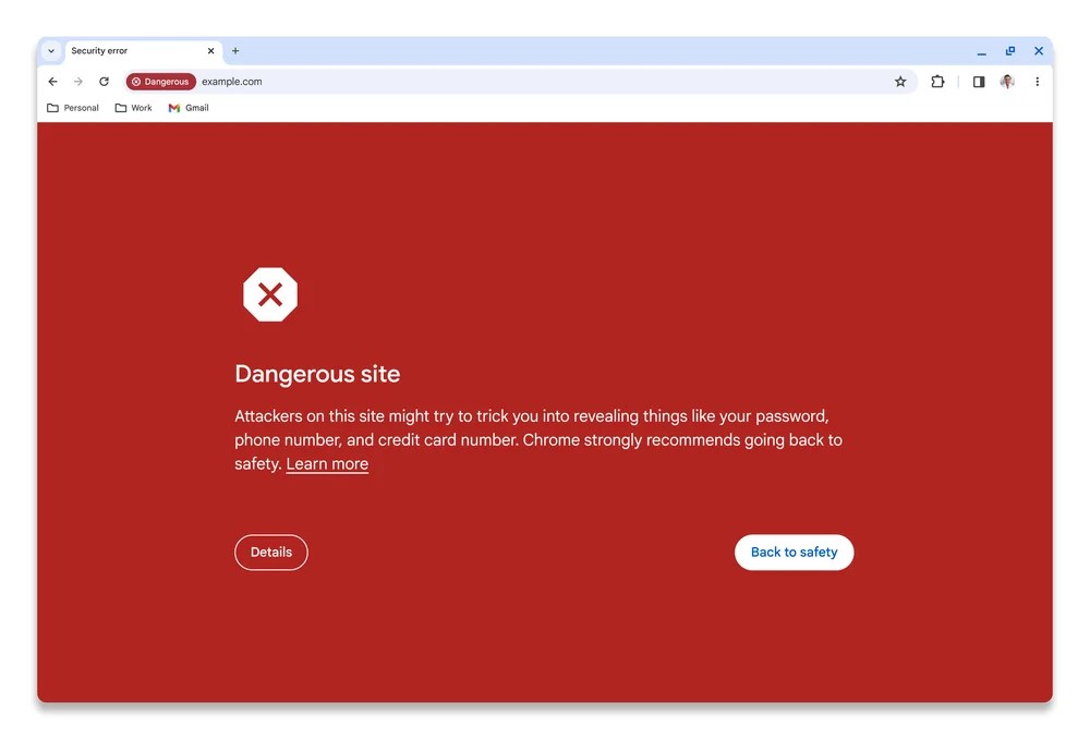 Google Chrome güvenli tarama