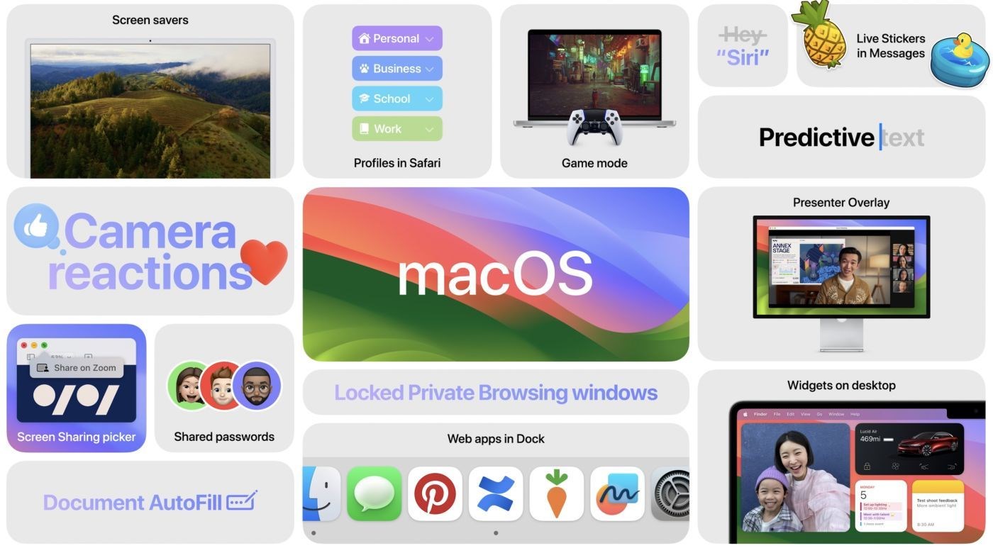 Apple, oyun moduna sahip macOS 14 Sonoma'yı yayınladı