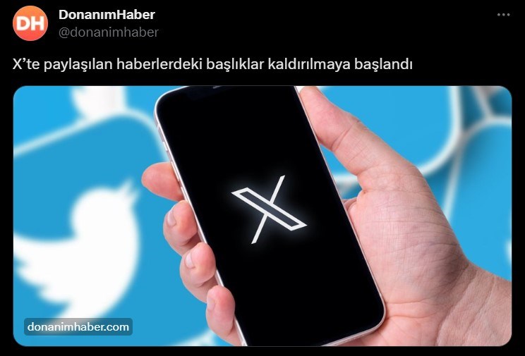 X’te paylaşılan haberlerdeki başlıklar kaldırılmaya başlandı