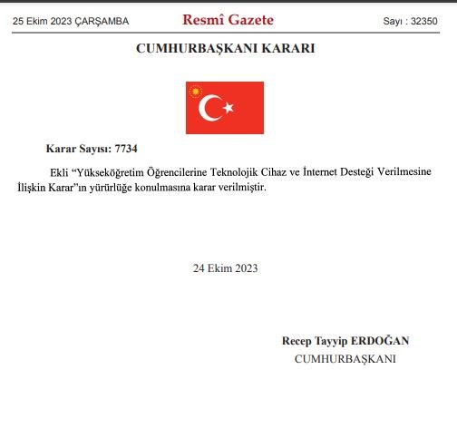 Öğrencilere vergisiz telefon kararı resmi gazetede yayınlandı