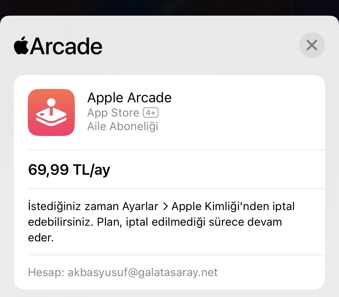 Apple Arcade'in Türkiye fiyatına zam geldi! Apple Arcade fiyatı?