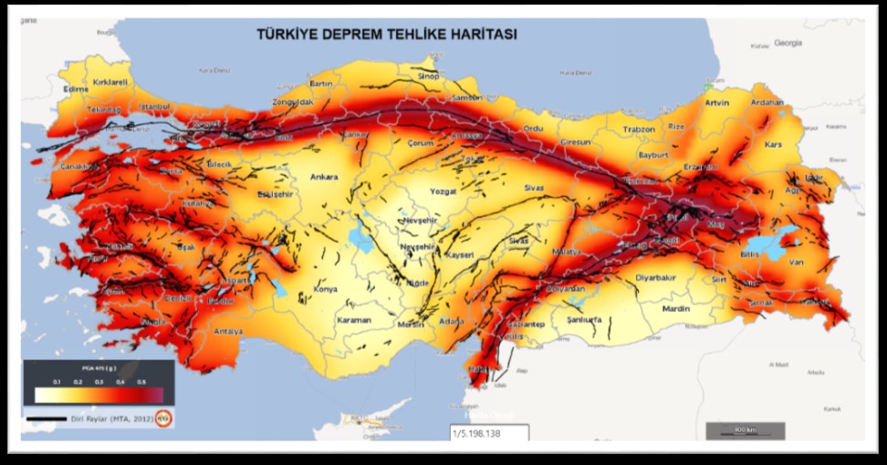 Türkiye Deprem Tehlike Haritası güncellenecek