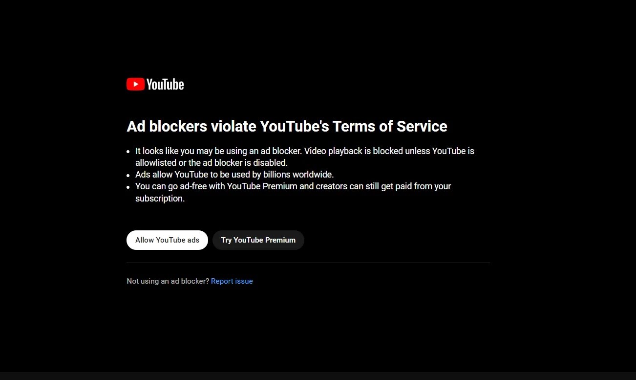 YouTube'un reklam engelleyicileri kaldırma baskısı sona erebilir