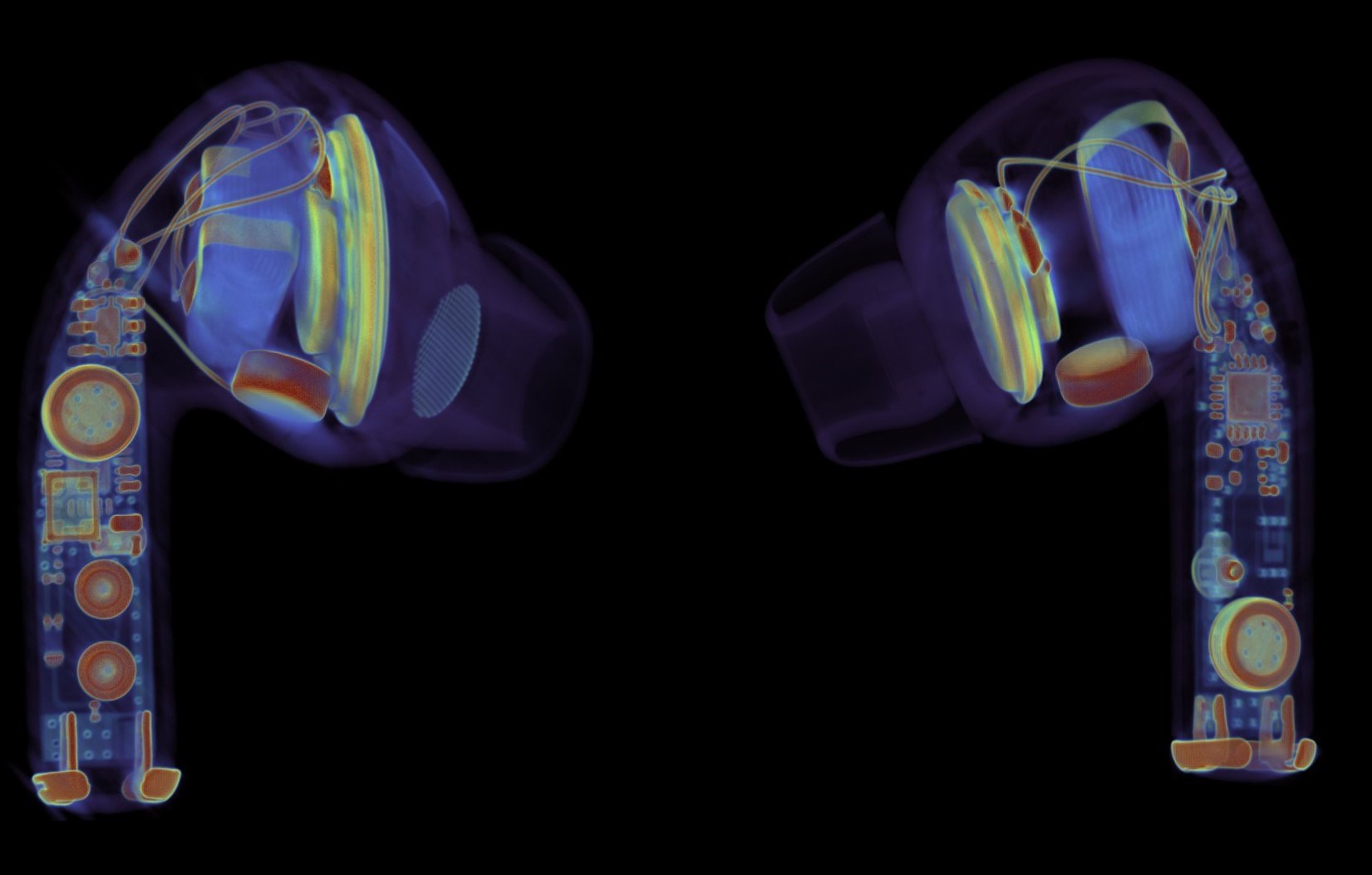 Sahte AirPods ile gerçek AirPods farkı X-Ray ile ortaya çıkarıldı