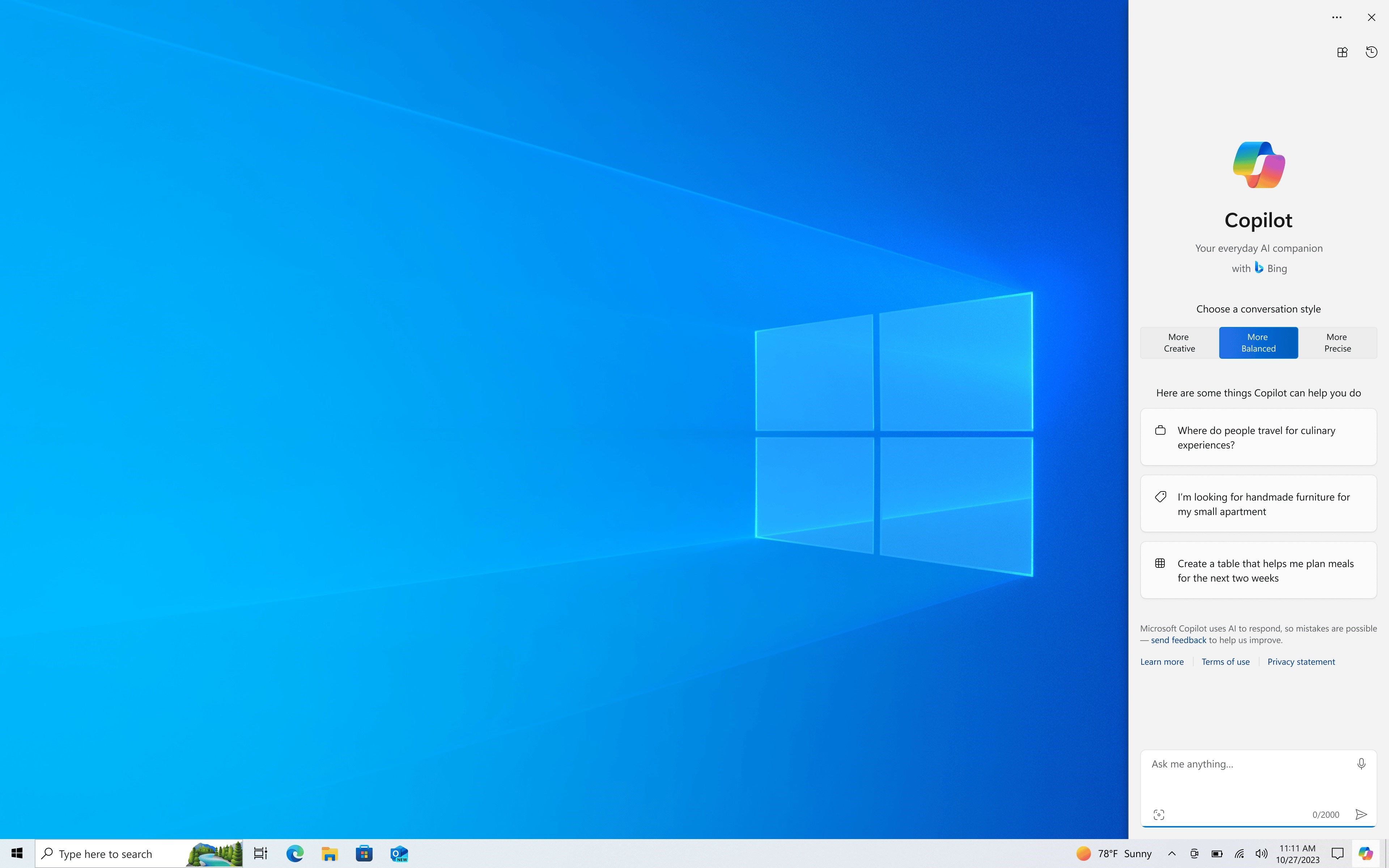 Windows 10 için Copilot yapay zekası resmen geliyor