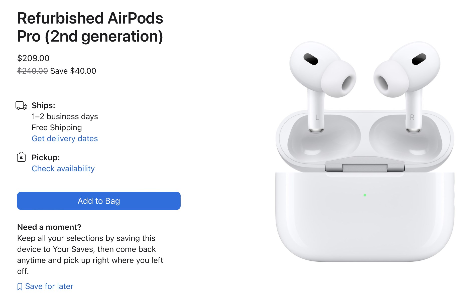 Yenilenmiş AirPods Pro 2 satışta