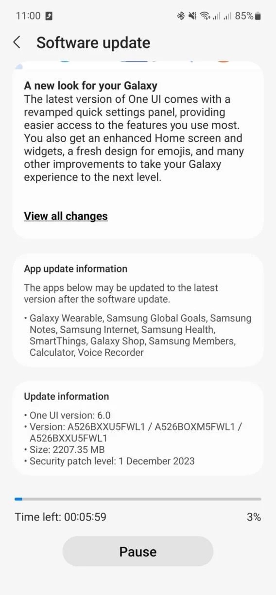 Samsung’dan Galaxy A52 5G için Android 14 sürprizi