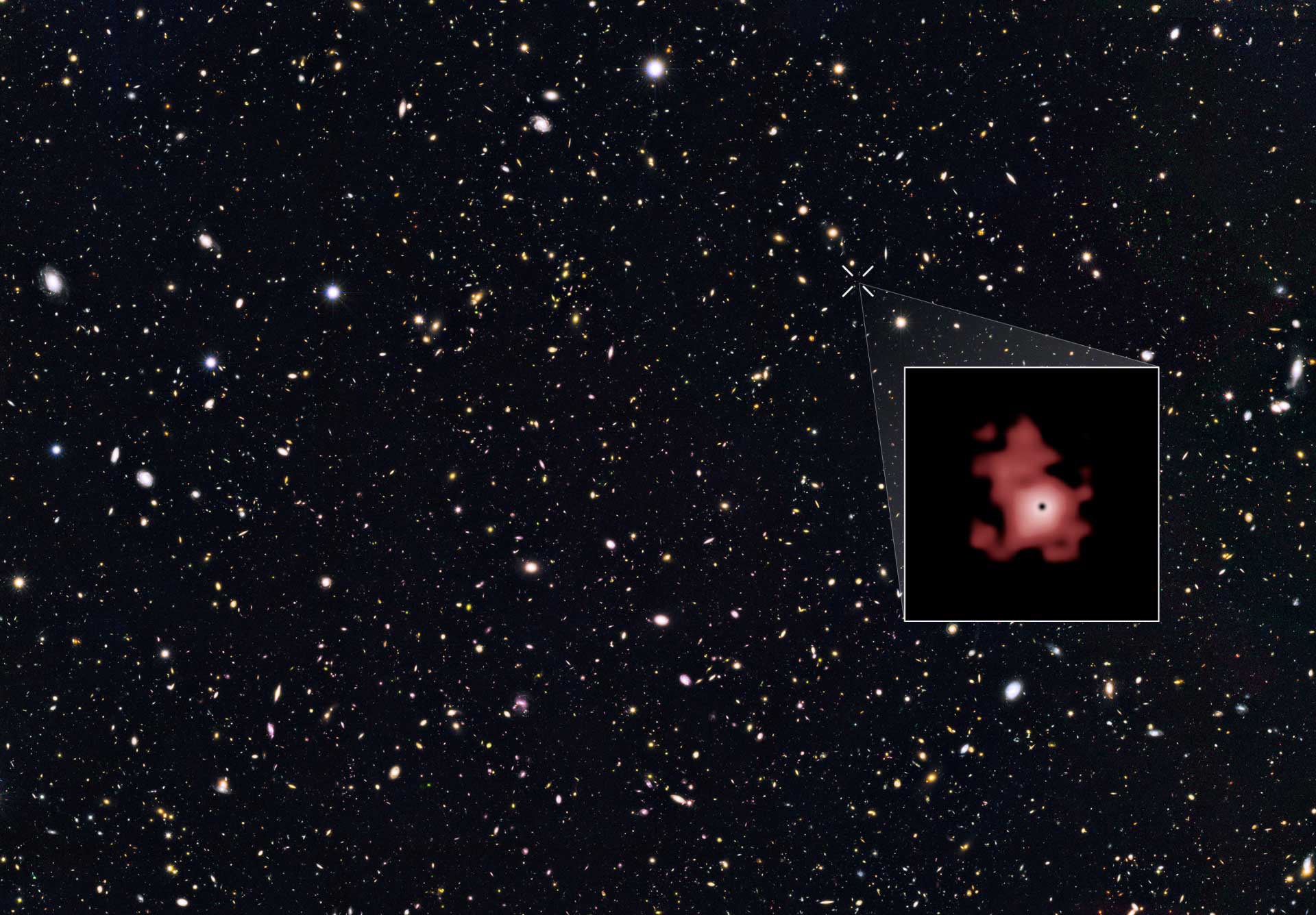 Evrenin en eski kara deliği bulundu: 1.6 milyon Güneş kütlesinde!