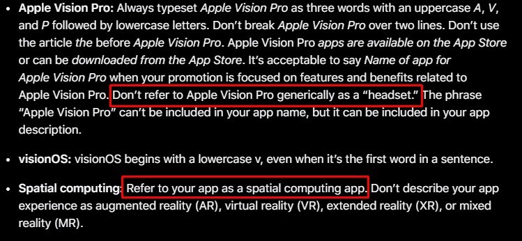 Apple: “AR veya VR uygulamalarına AR veya VR uygulaması demeyin”