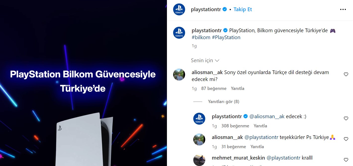 PlayStation Türkiye: Oyunlar için Türkçe dil desteği sürecek!