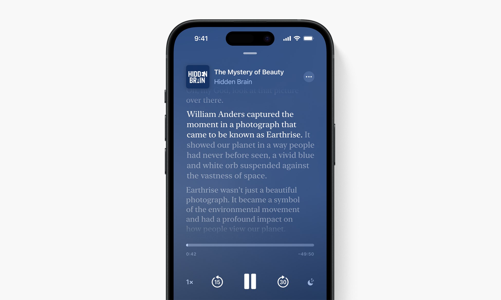 ios 17 yeni özelliği apple podcast transkript