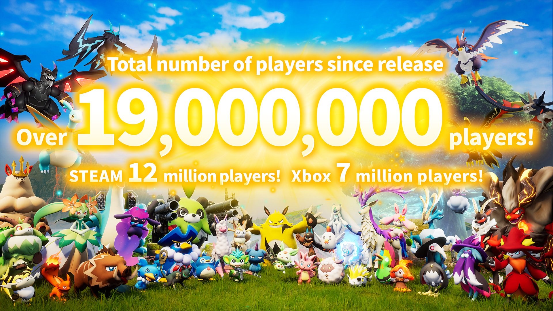 Palworld çılgınlığı sürüyor: 19 milyon oyuncuya ulaşıldı