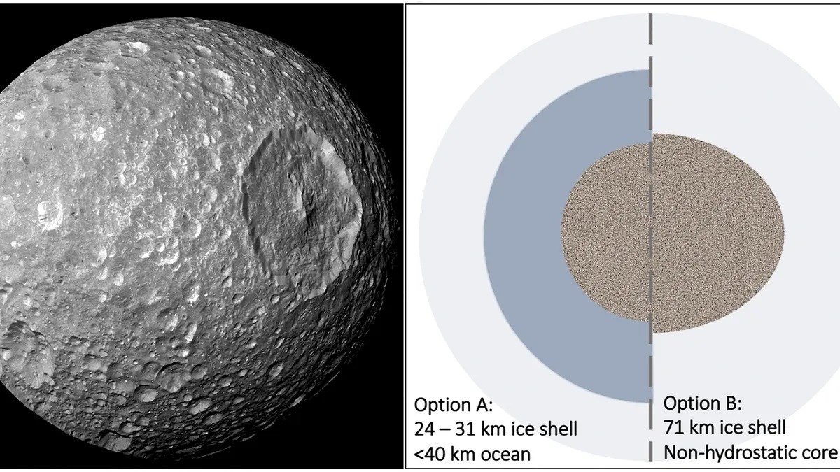 Satürn'ün 'Ölüm Yıldızı' uydusunun yeraltında okyanus keşfedildi