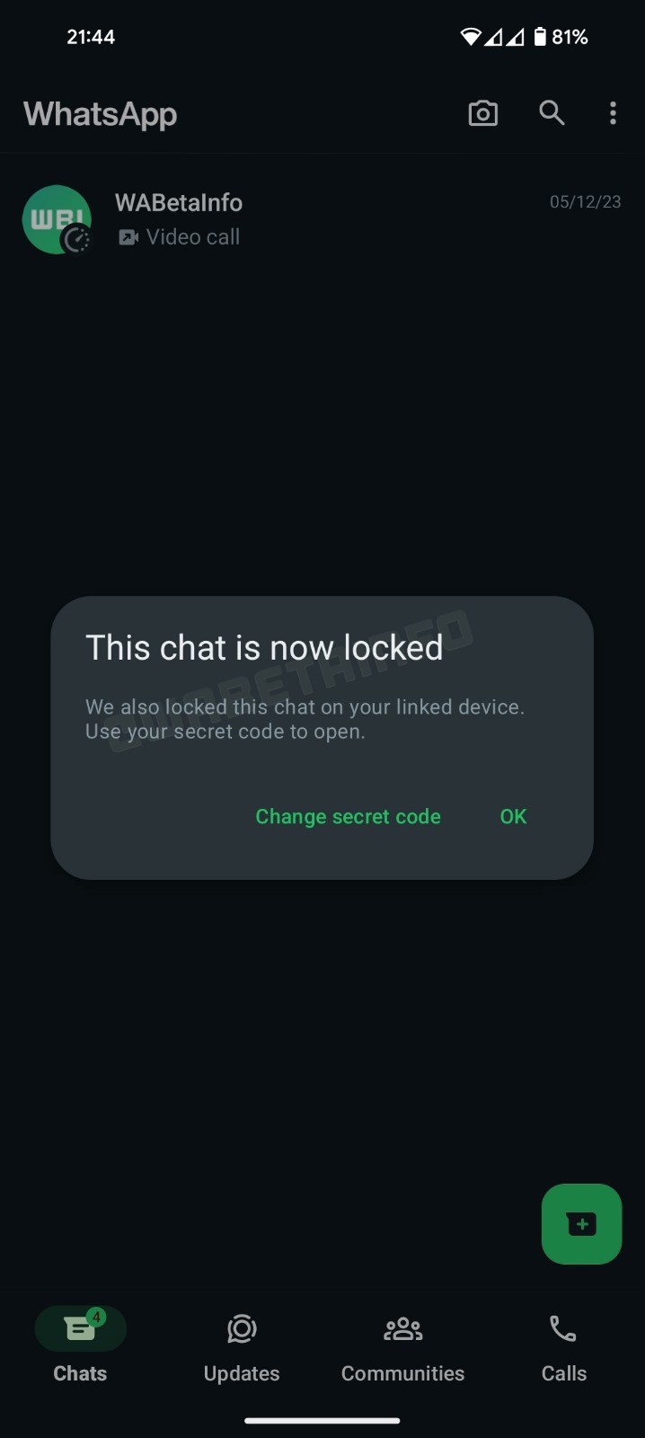 WhatsApp'taki kilitli sohbetler bağlı tüm cihazlarda kilitlenecek