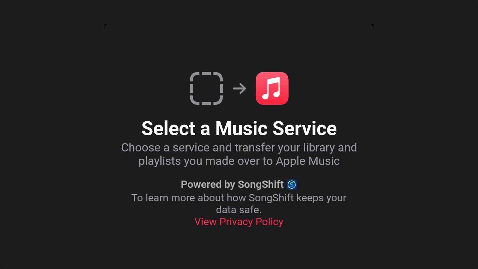 apple music songshift müzik aktarma