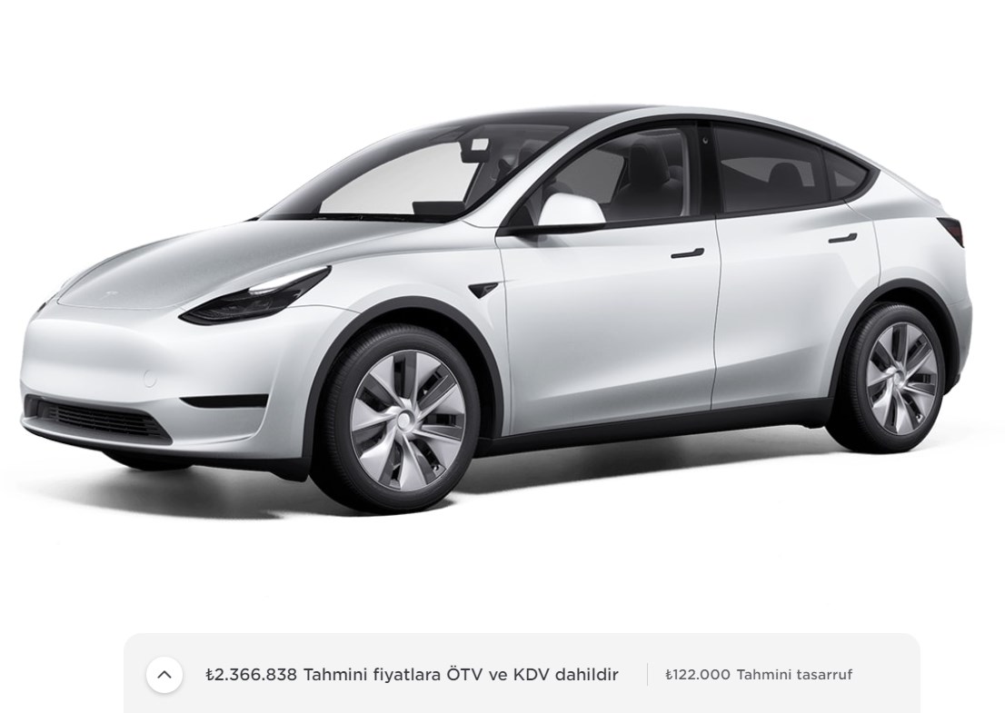 Tesla Model Y Türkiye fiyatına zam geldi: Tesla fiyatı 2024