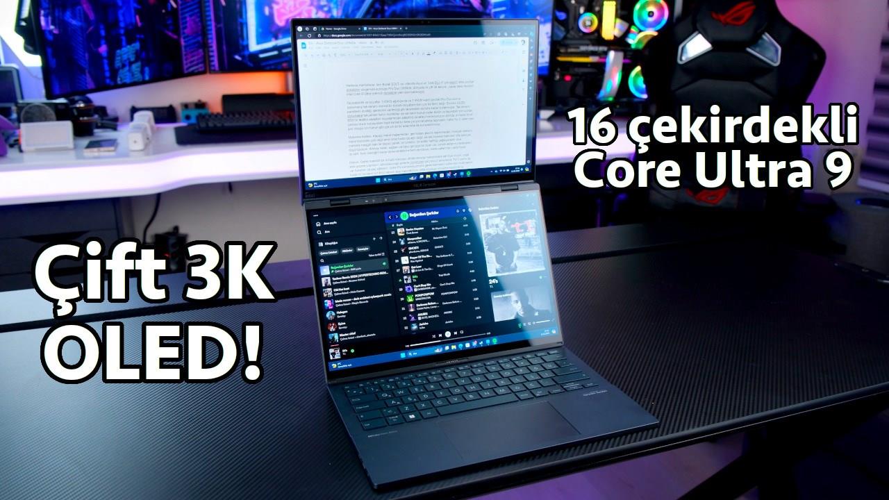 Çift 3K OLED ekranlı, çoklu iş ustası! 'Asus Zenbook DUO UX8406'