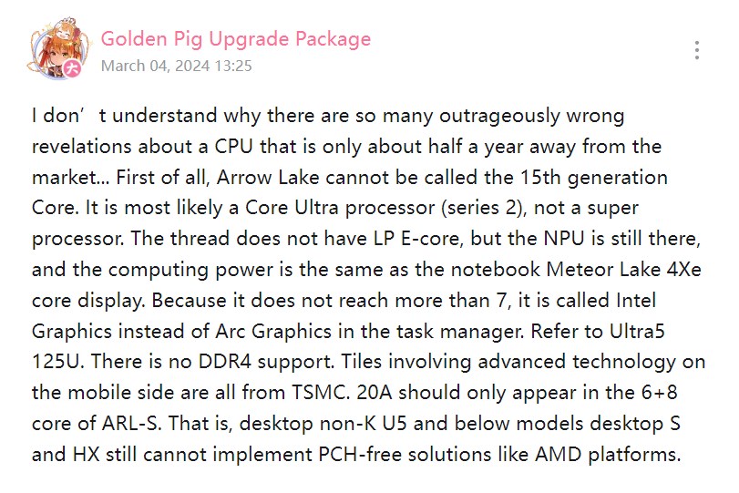 Intel Arrow Lake işlemciler hyper-threading'e sahip olmayacak