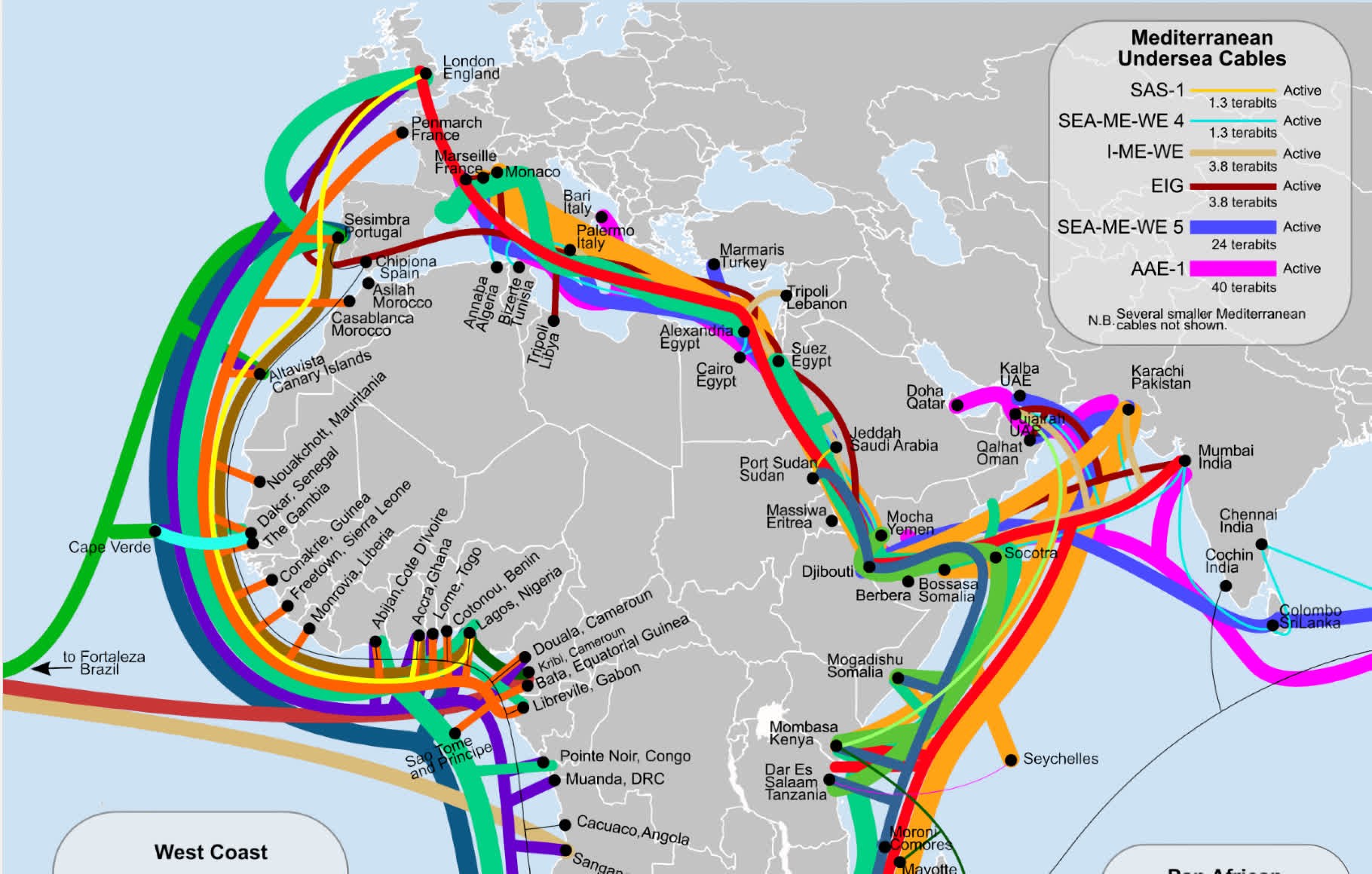 Deniz altı hatlarındaki arıza sonrası Afrika internetsiz kaldı