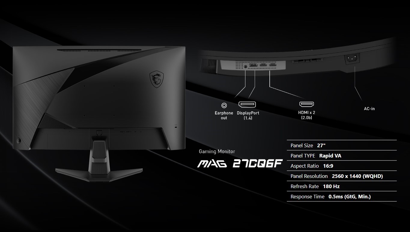 MSI, yeni kavisli 27 inç 2K 180Hz oyun monitörünü duyurdu