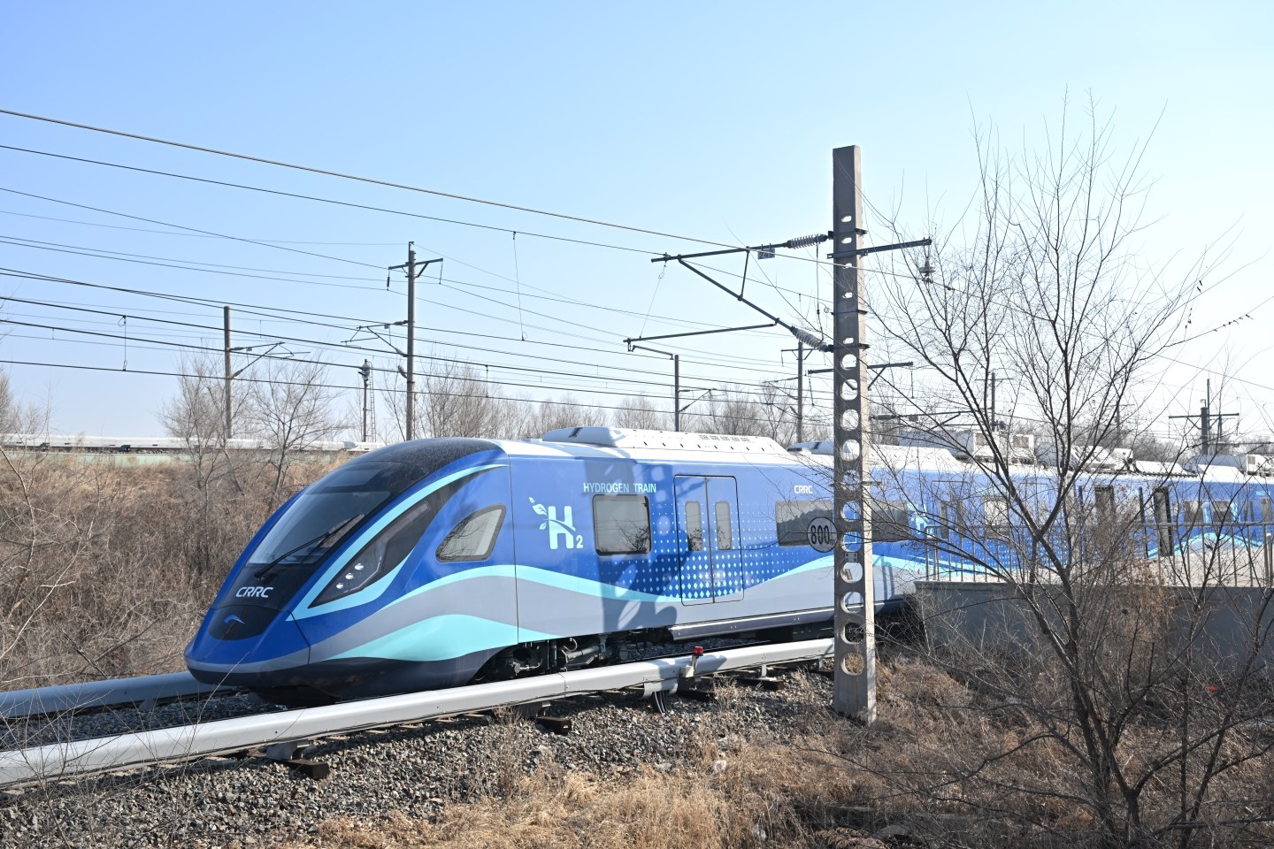Çin, hidrojenle çalışan ilk treni test sürüşünü tamamladı