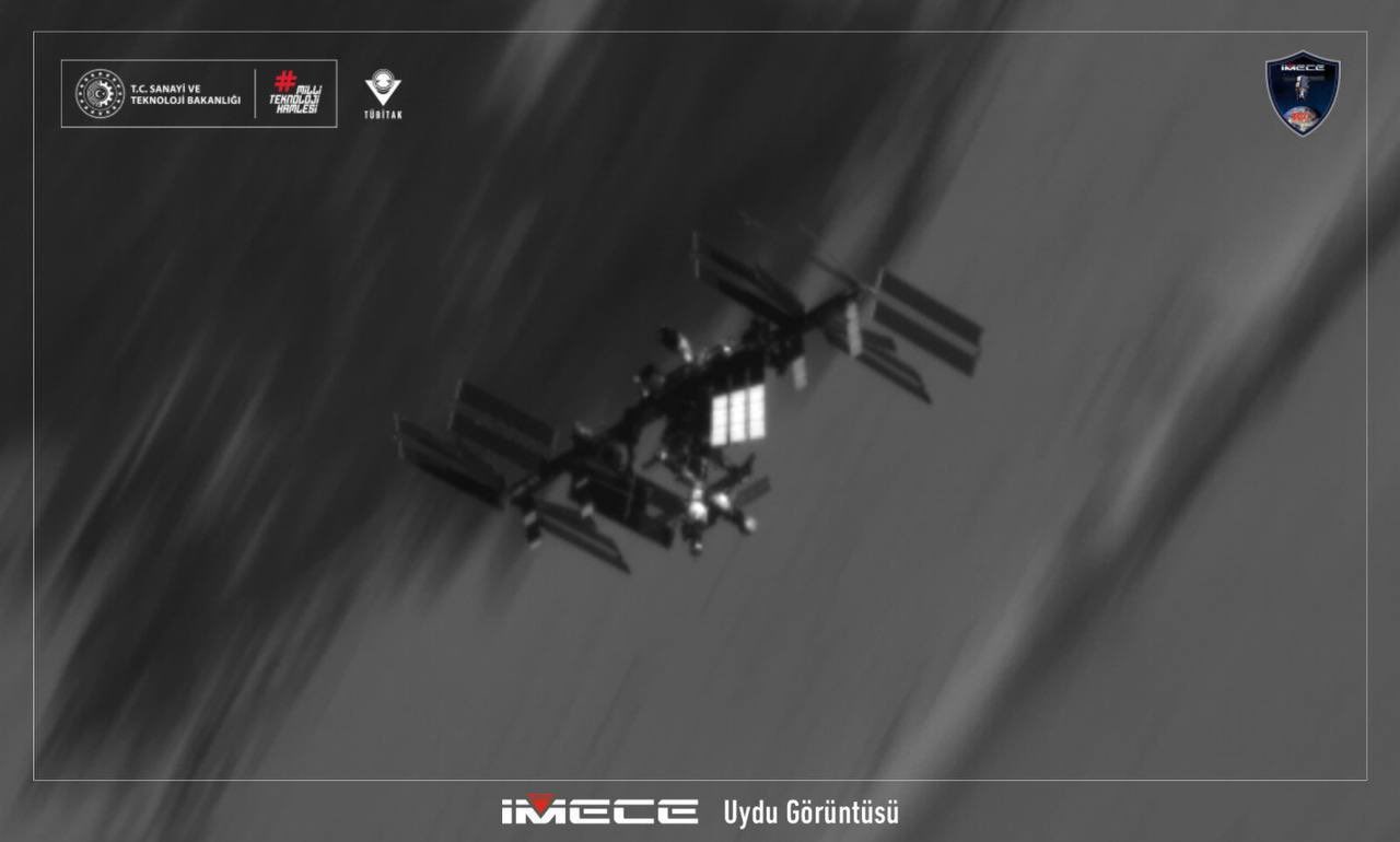 Milli gözlem uydusu İMECE, ISS'in görüntüsünü çekti!
