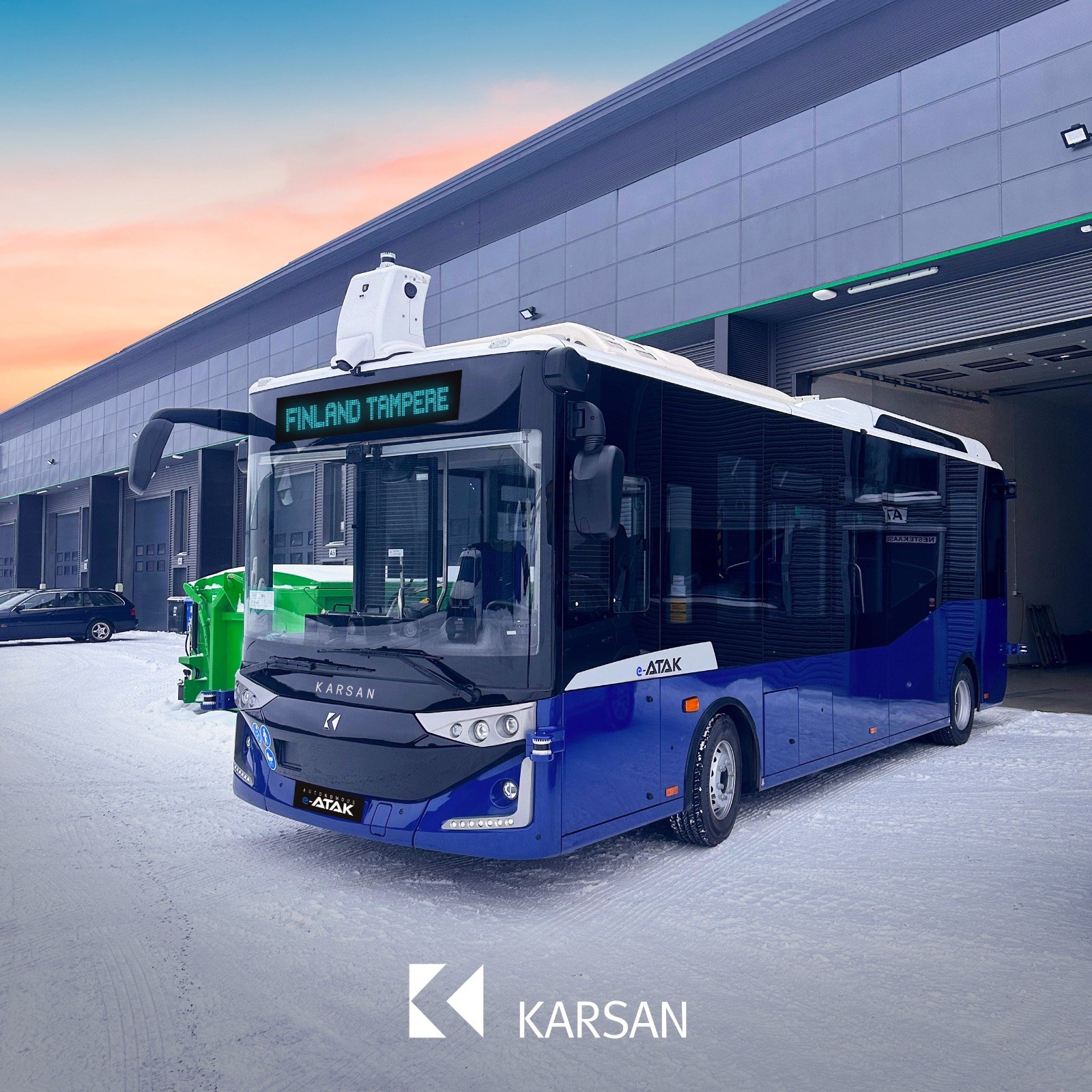 Karsan Otonom e-ATAK Finlandiya’da toplu taşımada kullanılacak