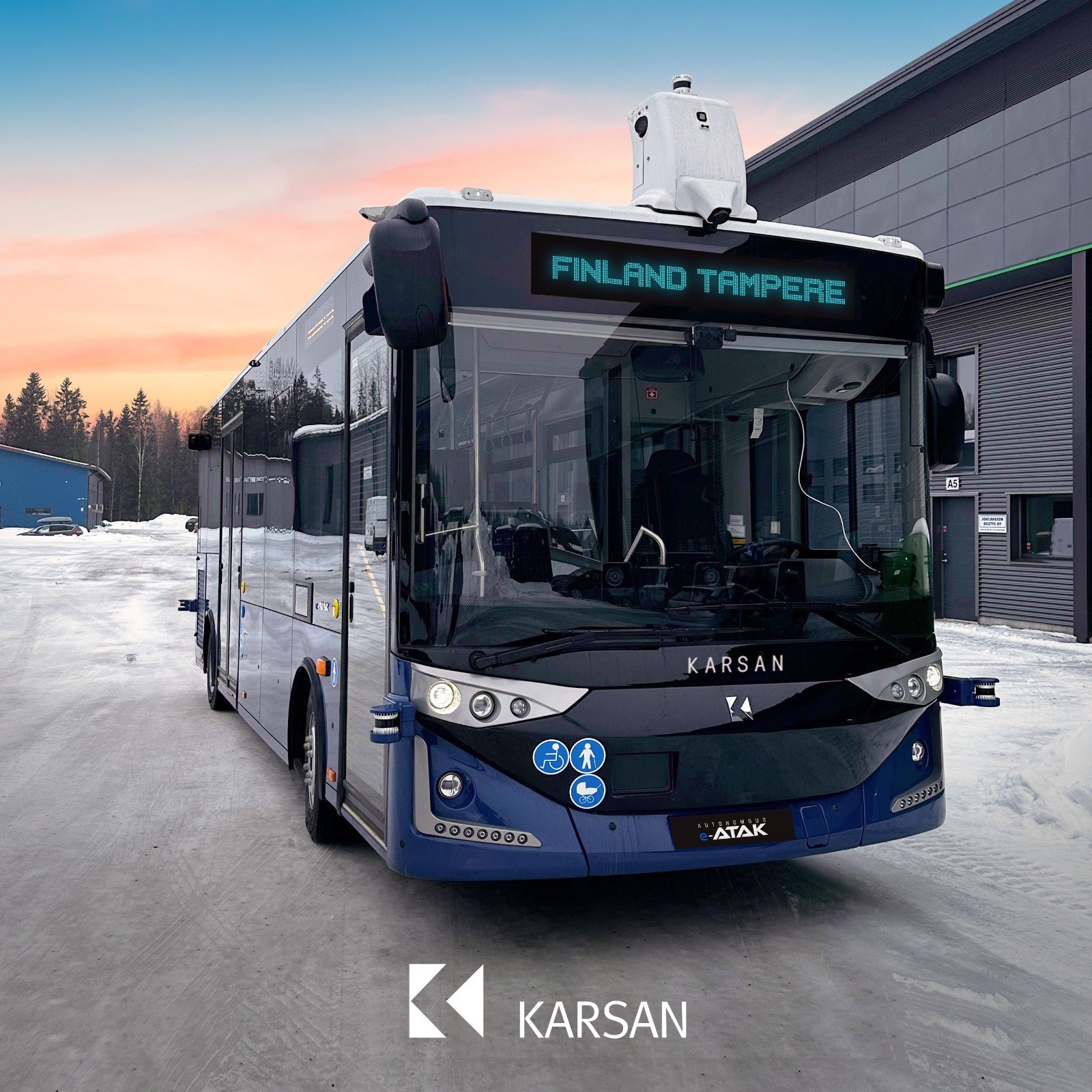 Karsan Otonom e-ATAK Finlandiya’da toplu taşımada kullanılacak