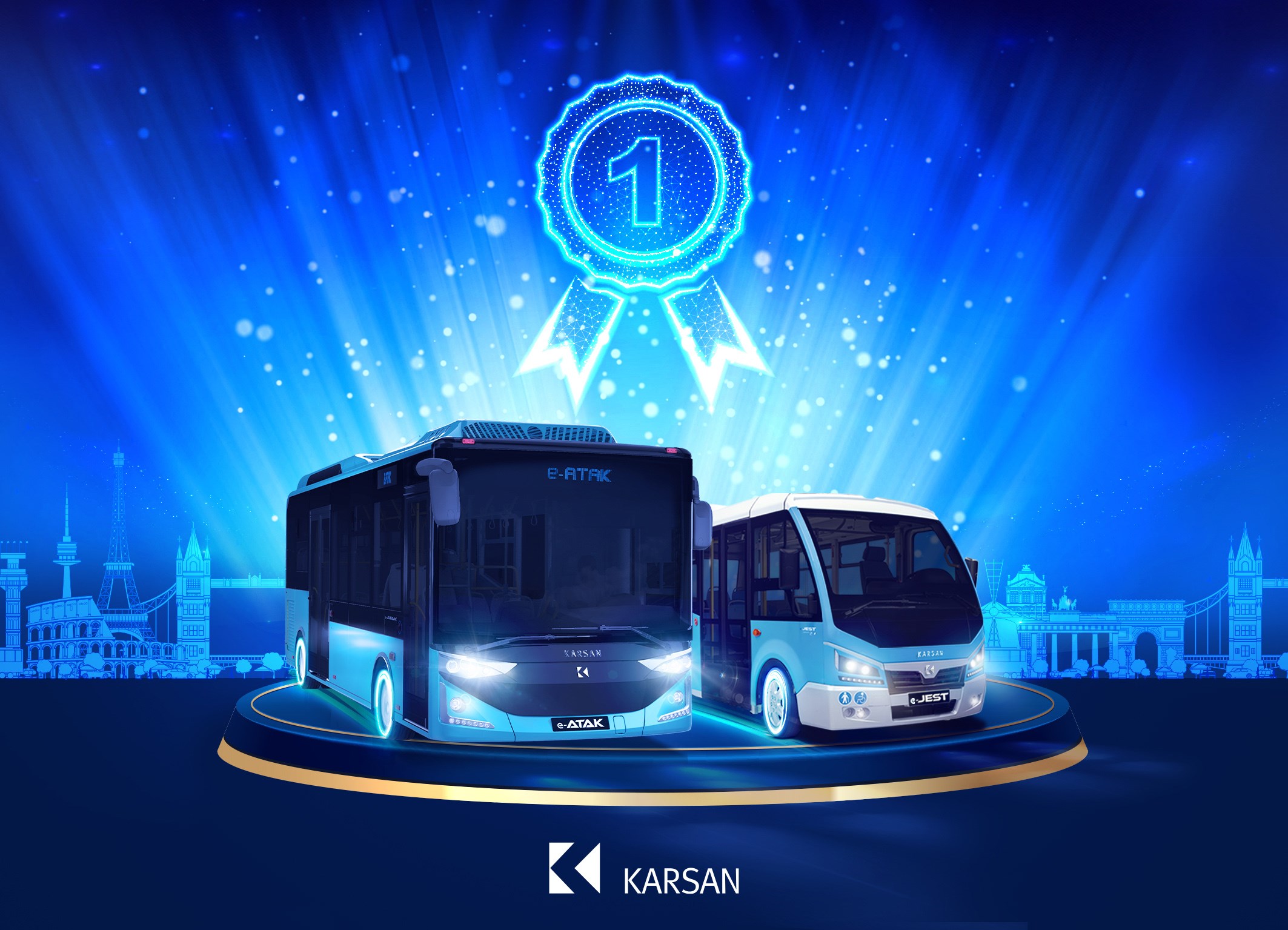 Karsan, 2023'te Avrupa'da elektrikli minibüs pazarının lideri