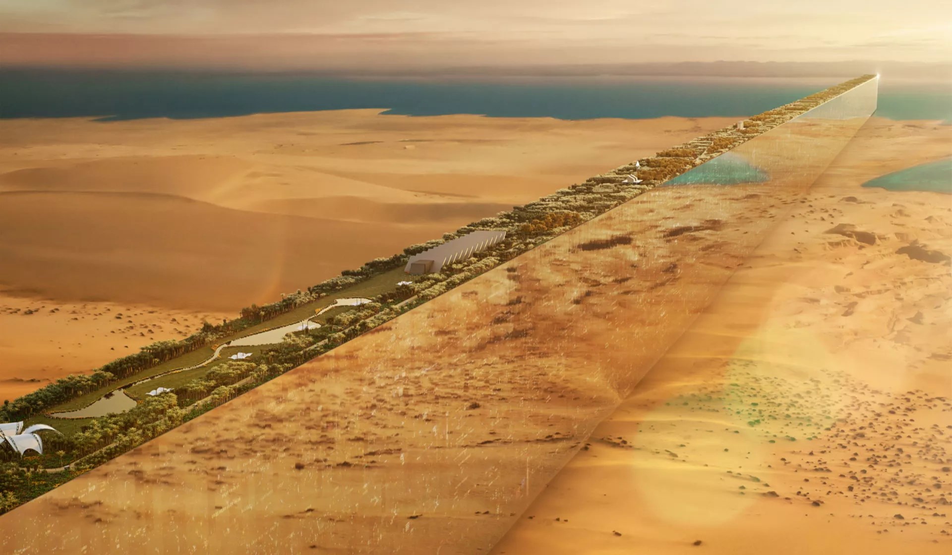 Suudi Arabistan'ın 170 km uzunluğundaki çizgi şehri ne durumda?