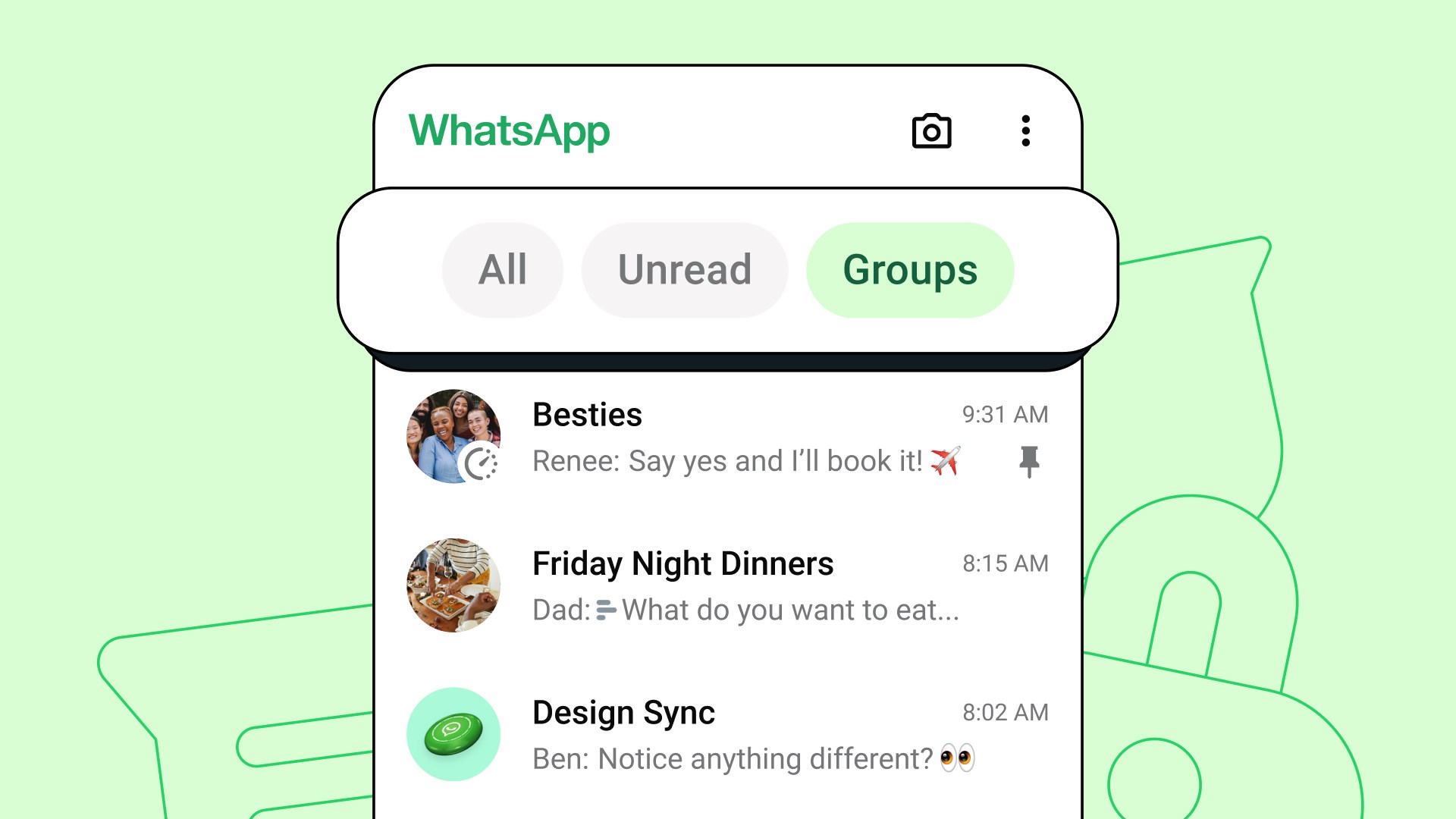 WhatsApp, yeni sohbet filtreleri özelliğini duyurdu