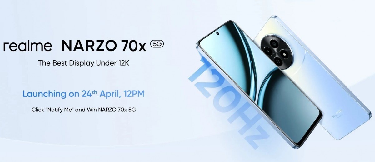 Realme Narzo 70x 5G'nin ekran özellikleri ortaya çıktı