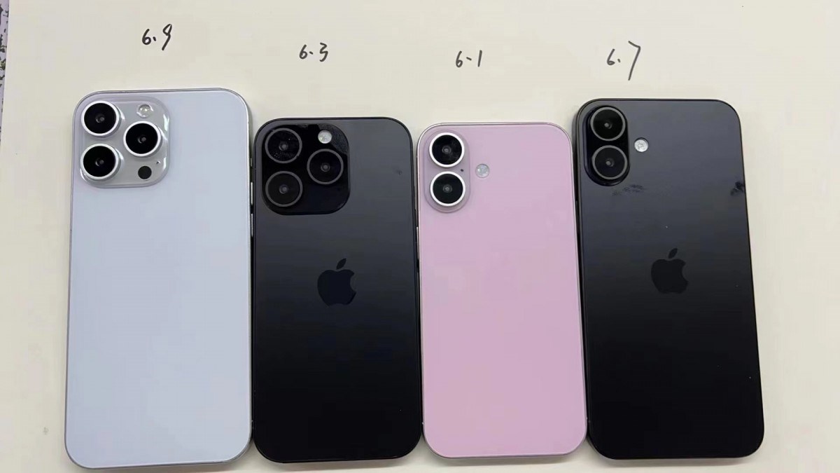 iPhone 16 serisinin maketleri, büyüyen boyutları ortaya koyuyor