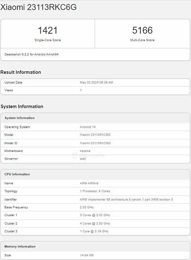 Poco F6 Pro, Geekbench'te listelendi: İşte beklenen özellikler