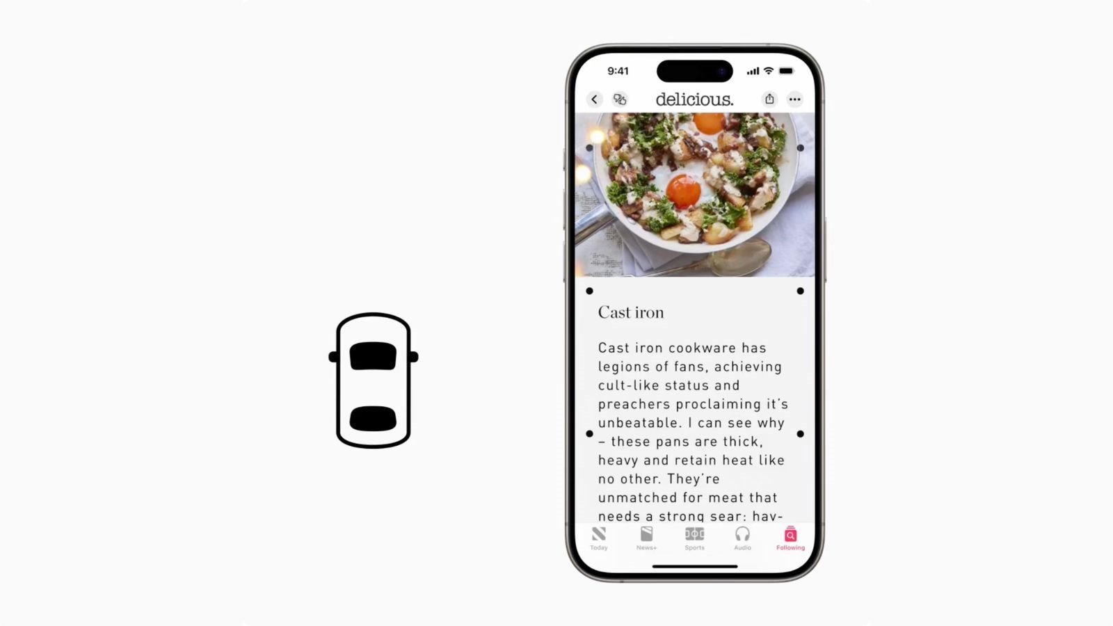 araç hareket işaretleri ios 18 