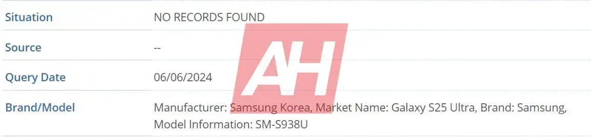 Galaxy S25 Ultra - IMEI veri tabanı