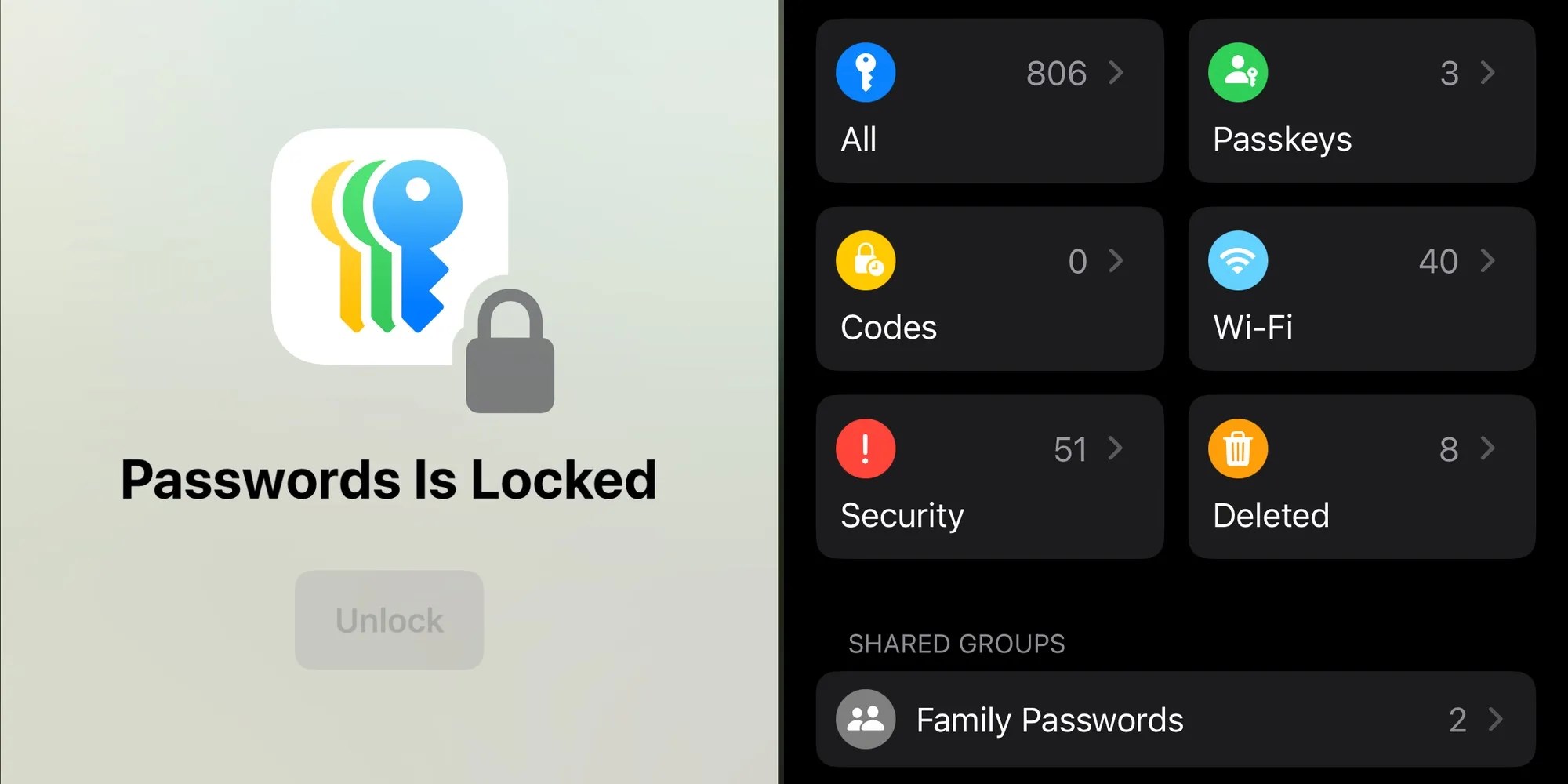 ios 18 parolalar uygulaması yeni