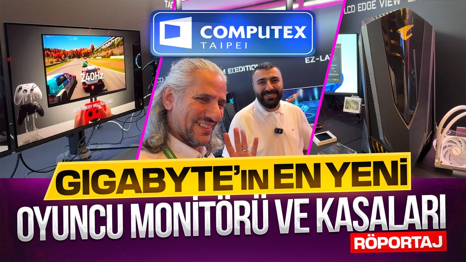 Computex 2024: Gigabyte'ın en yeni oyuncu monitör ve kasaları!