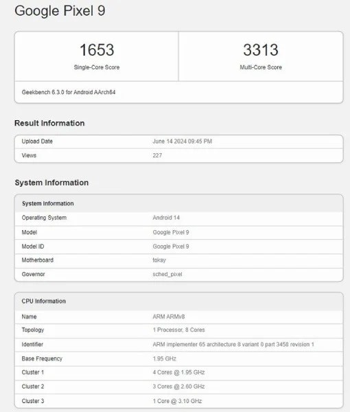 Google Pixel 9, Geekbench'te listelendi: İşte beklenen özellikler