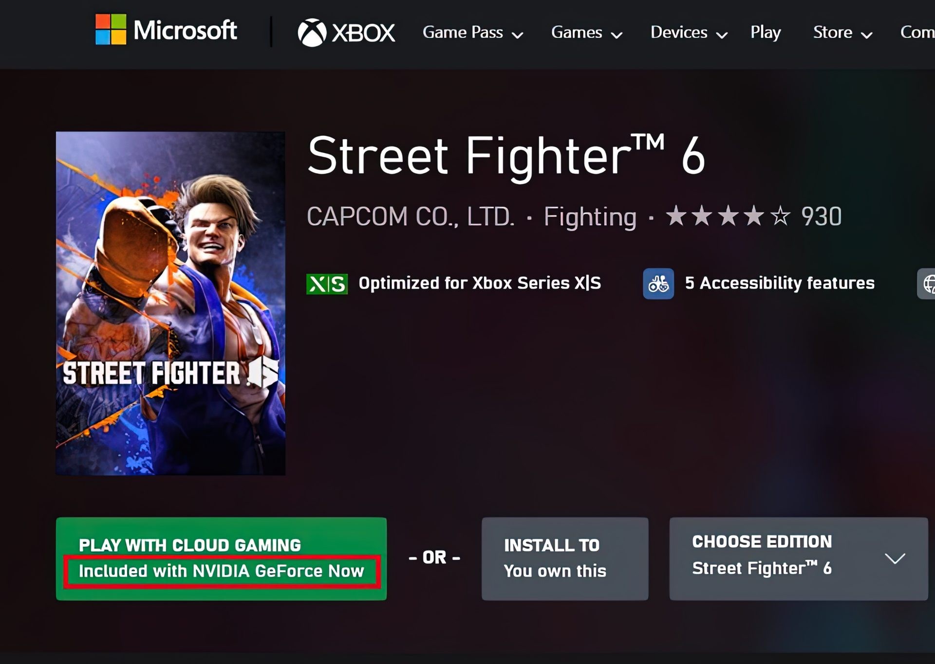 Street Fighter 6 - GeForce Now