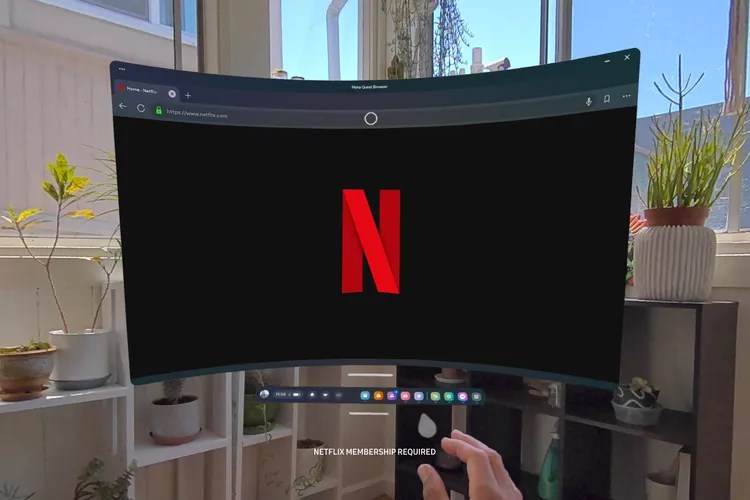 Quest tarayıcısında Netflix