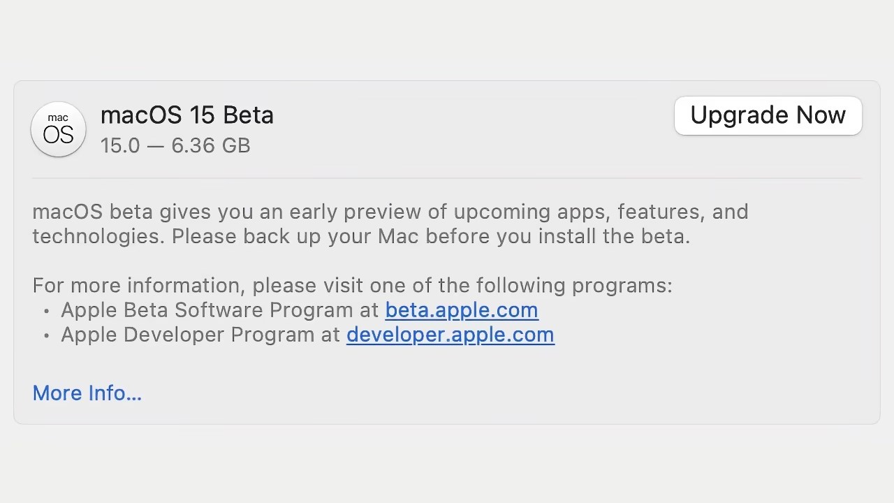 macos 15 public beta indirme & yükleme