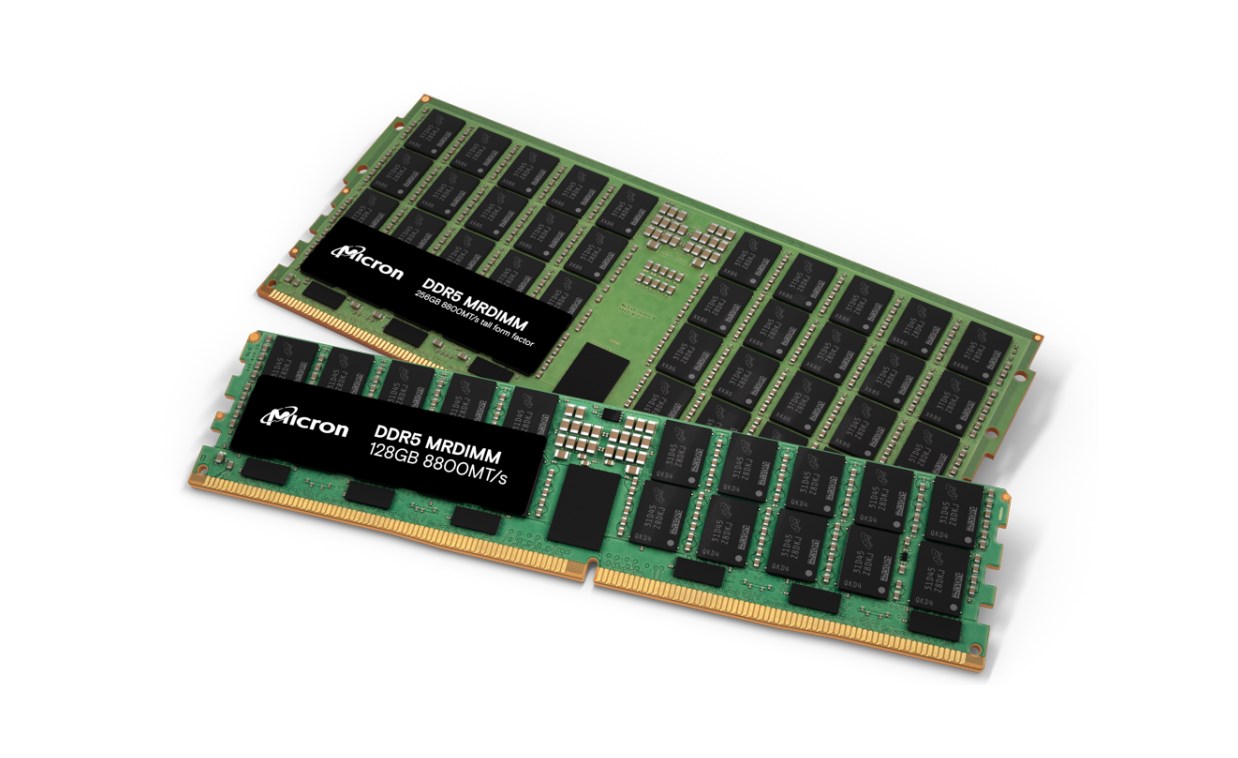 Micron, 256 GB kapasiteli DDR5 MRDIMM bellek modüllerini tanıttı