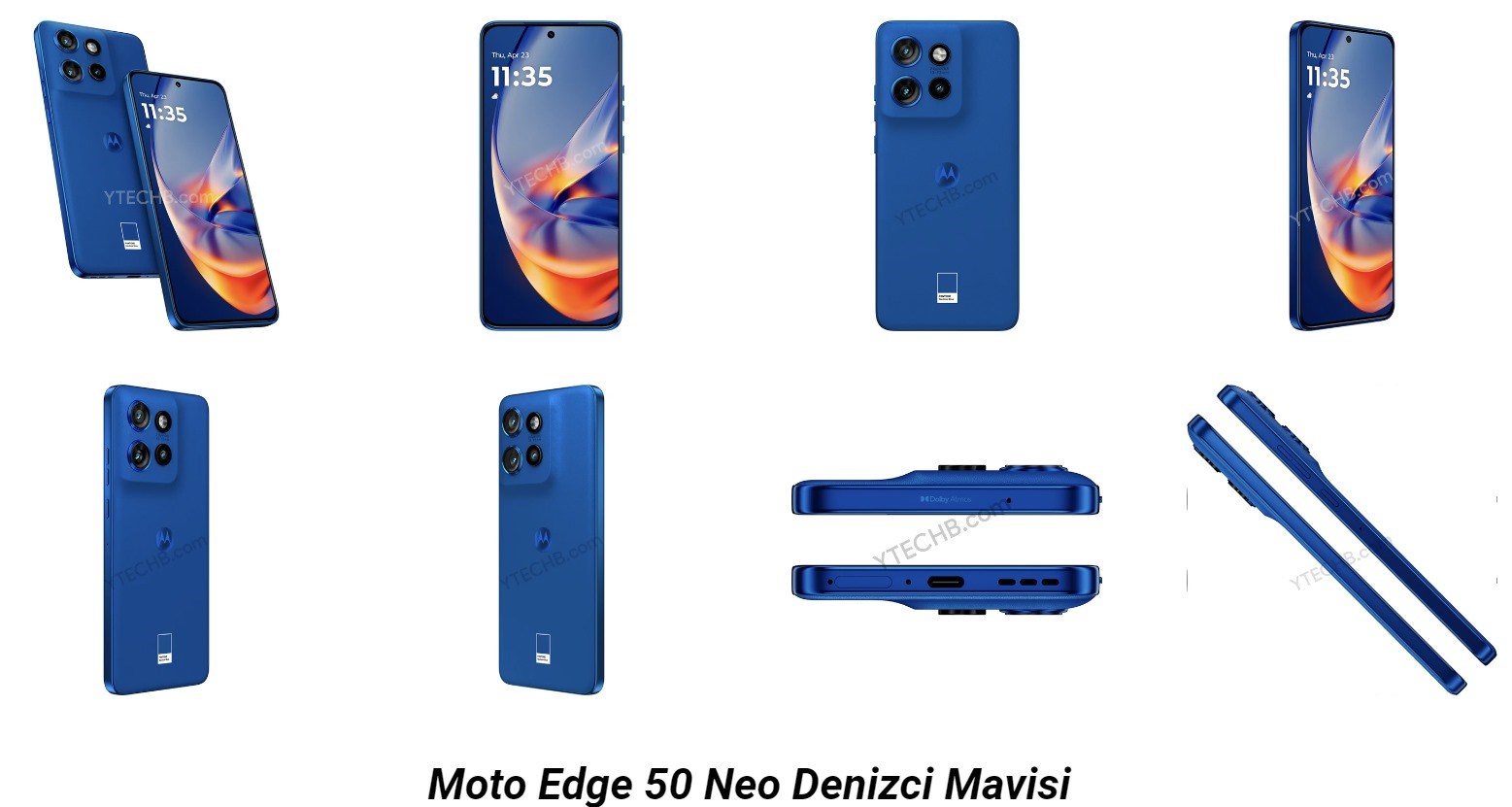 Motorola Edge 50 Neo'nun tüm renkleri ortaya çıktı
