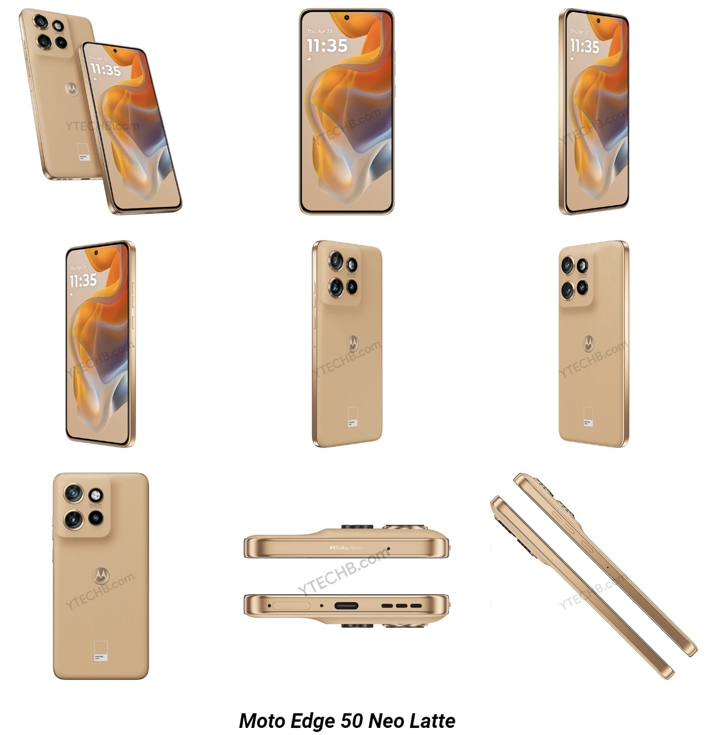 Motorola Edge 50 Neo'nun tüm renkleri ortaya çıktı